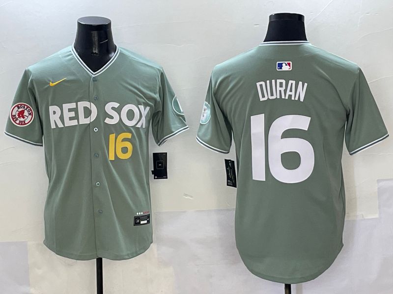 Men Boston Red Sox 16 Duran Green Joint Name Nike 2025 MLB Jersey style 10